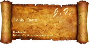 Jobb Imre névjegykártya